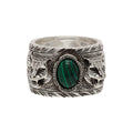 Gucci Double G Feline Garden Green Ring