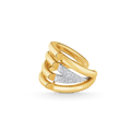 Louis Vuitton Volt Upside Down Diamond Ring - 18K Yellow Gold