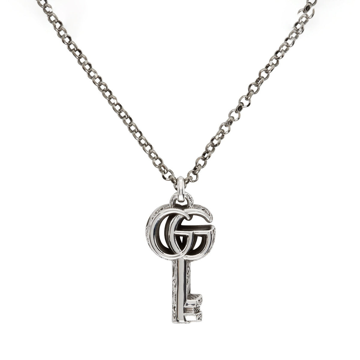 Gucci Double G Key Necklace