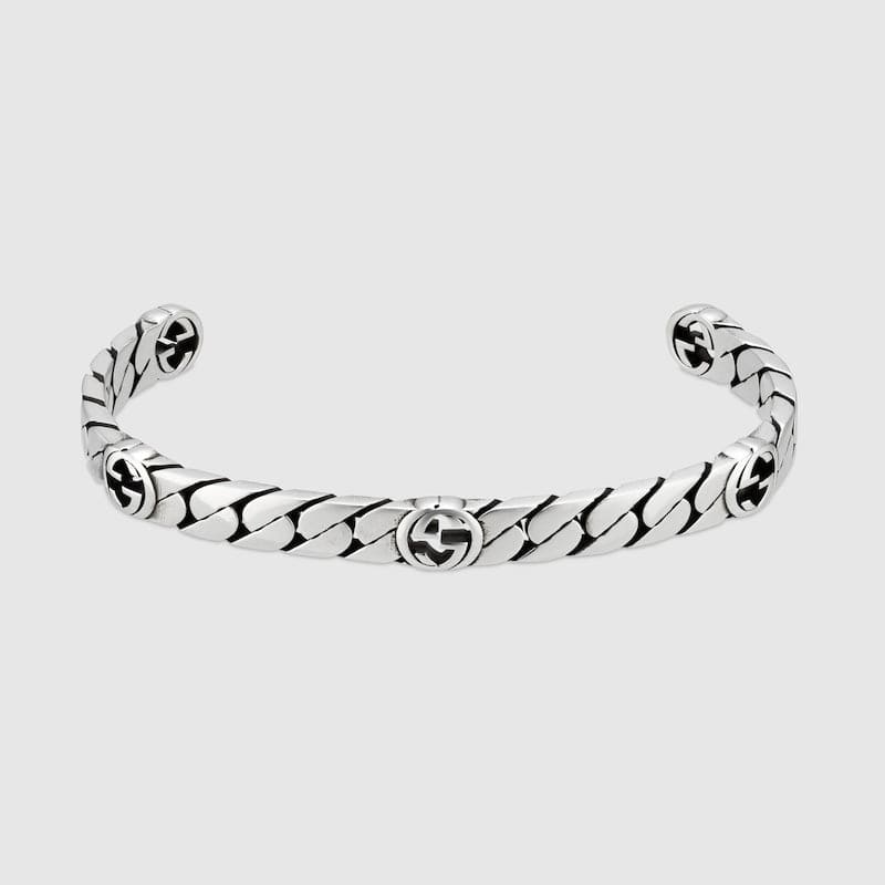Gucci Double G Interlocking G Cuff Bracelet