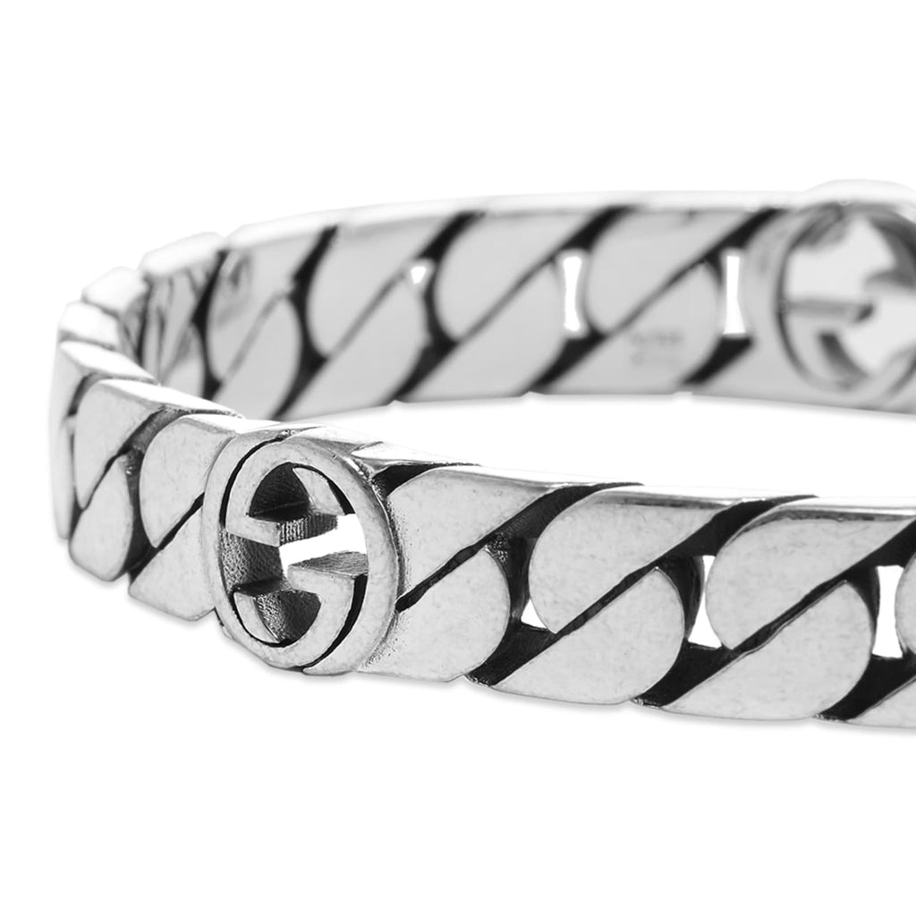 Gucci Double G Interlocking G Rigid Bracelet