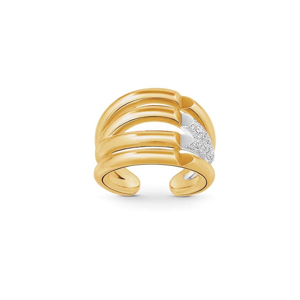 Louis Vuitton Volt Upside Down Diamond Ring - 18K Yellow Gold