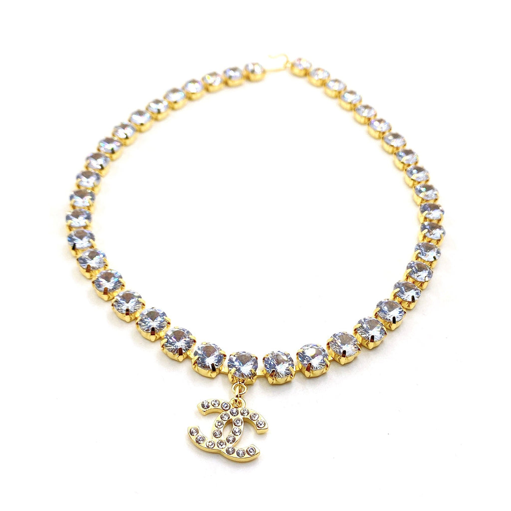 Chanel Crystals Chain Necklace