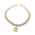 Chanel Crystals Chain Necklace