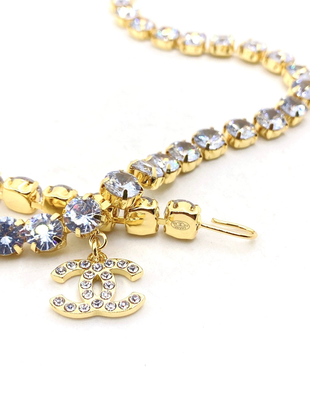 Chanel Crystals Chain Necklace