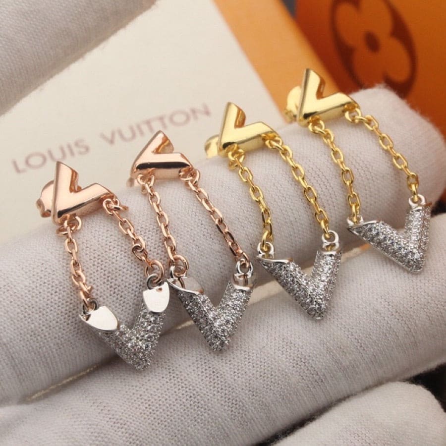 Louis Vuitton Volt Upside Down Earrings - 18K Gold