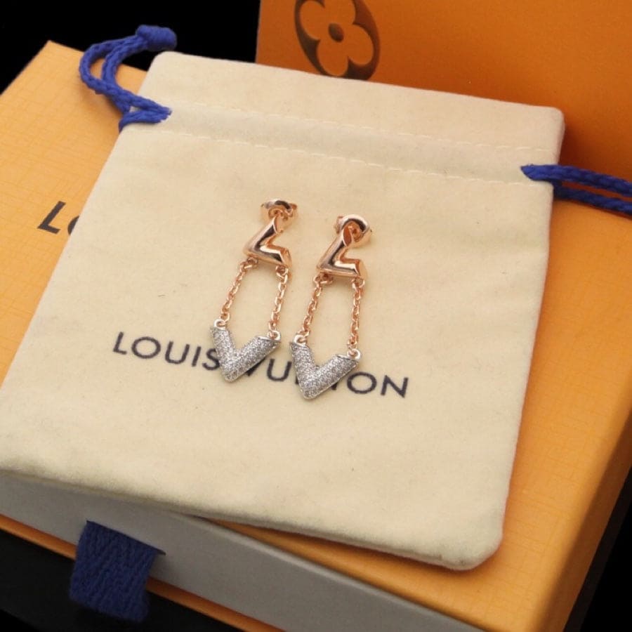 Louis Vuitton Volt Upside Down Earrings - 18K Gold