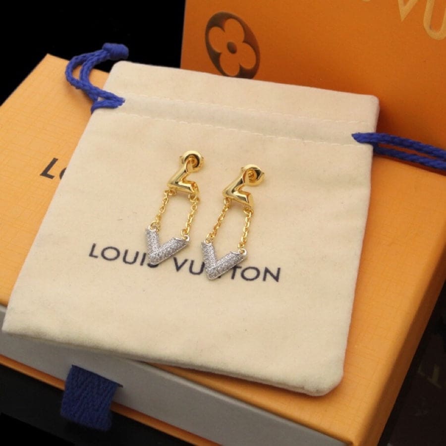 Louis Vuitton Volt Upside Down Earrings - 18K Gold