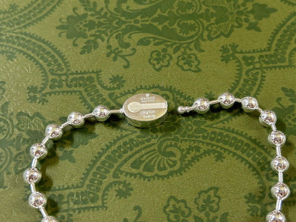 Gucci Double G Interlocking G Green Necklace