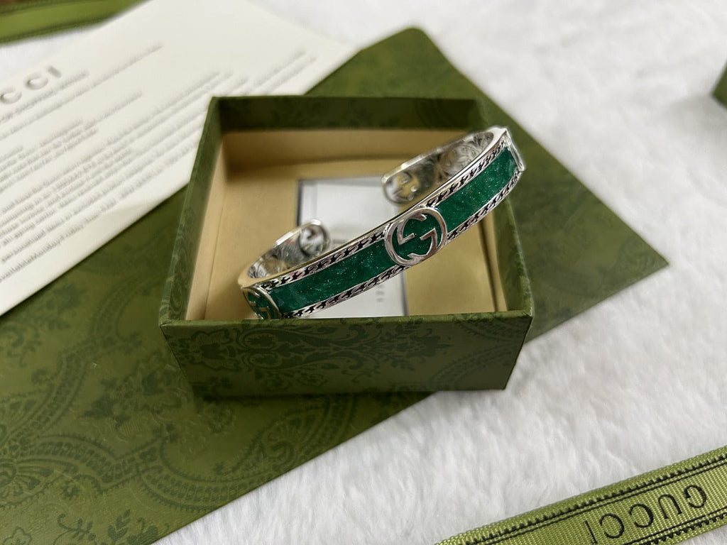 Gucci Double G Interlocking G Bangle Bracelet