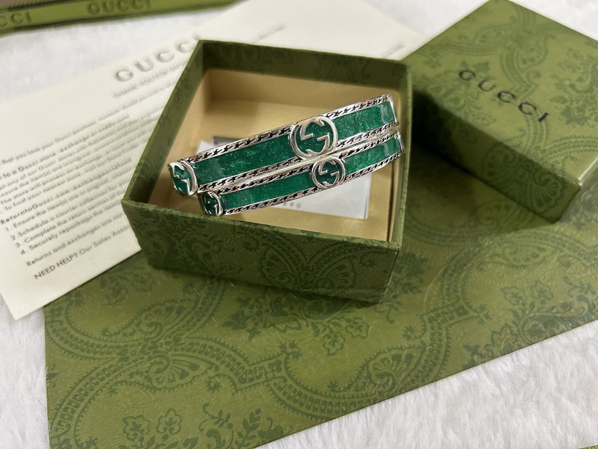 Gucci Double G Interlocking G Bangle Bracelet