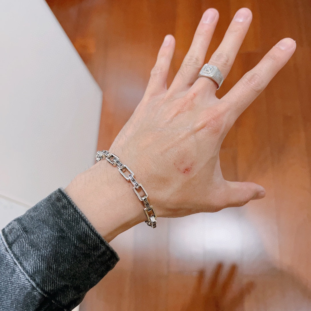 Gucci Double G Interlocking G Chain Bracelet