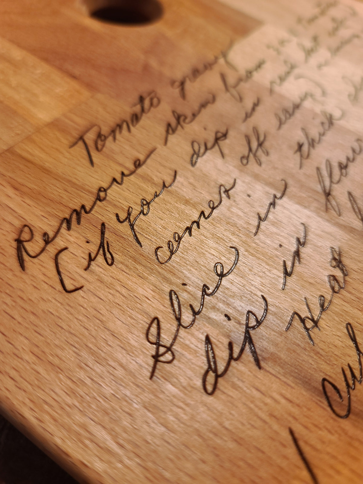 Personalized Solid Wood Recipe Board