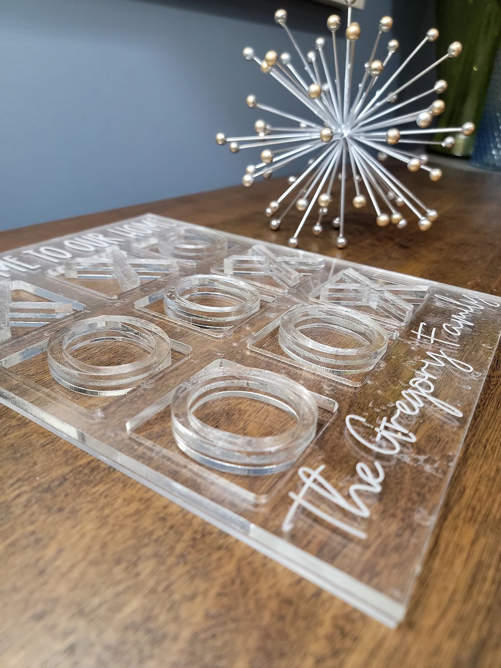 Personalized Acrylic Family Tic-Tac-Toe Set