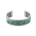 Gucci Double G Cube Green Wide Bracelet