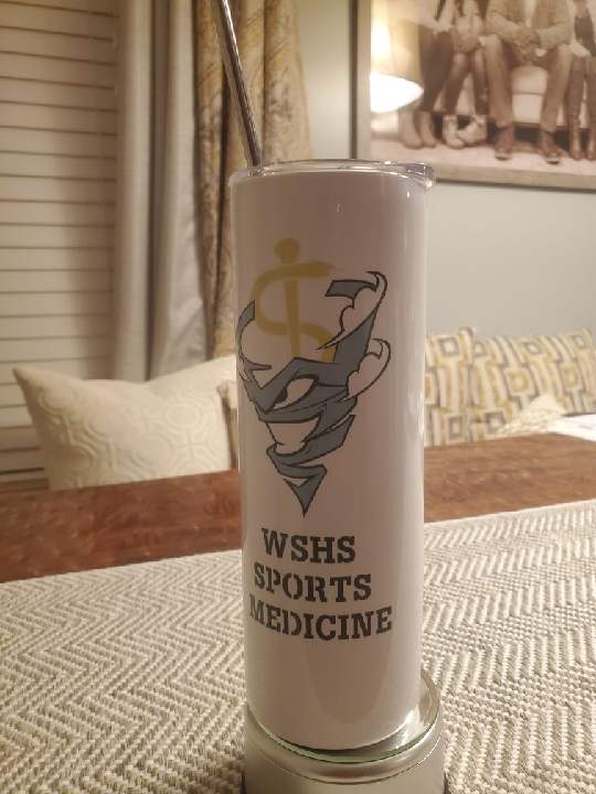 Personalized 20 oz Stainless Steel Tumbler with Straw