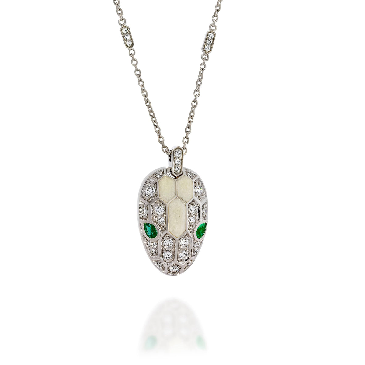 Bvlgari Serpenti Emerald Necklace - 18K Gold