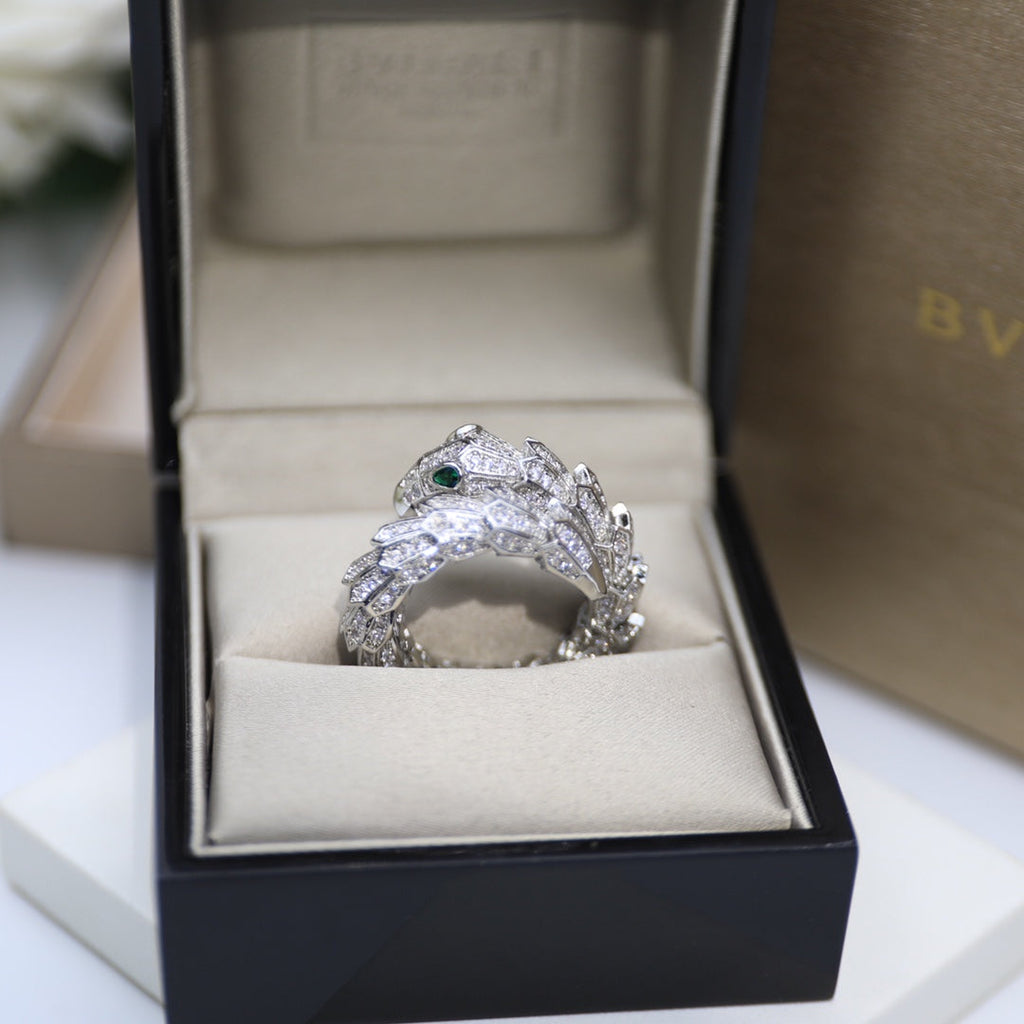 Bvlgari Serpenti Tubolari Ring - 18K White Gold
