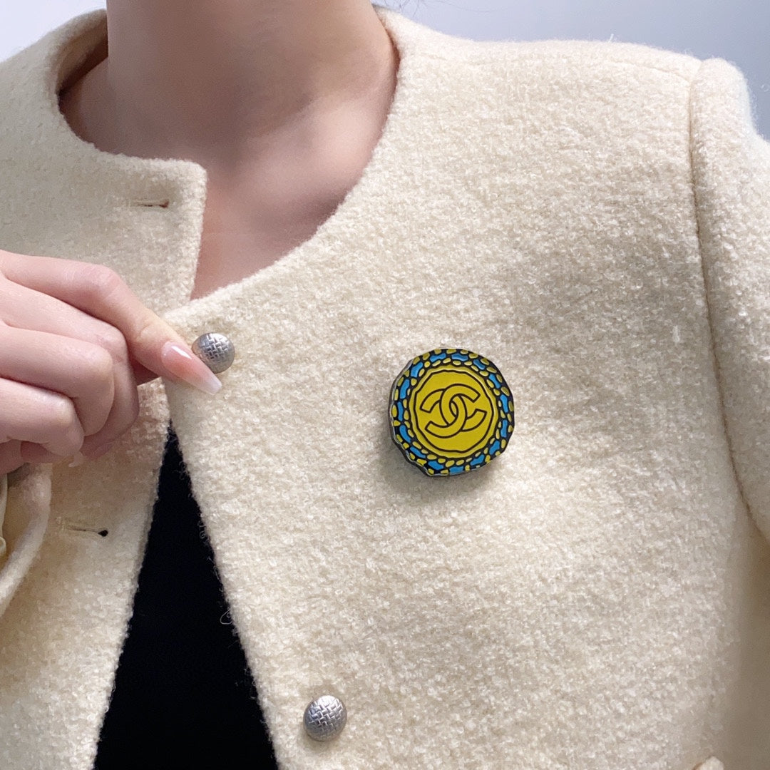 Chanel Color Brooch