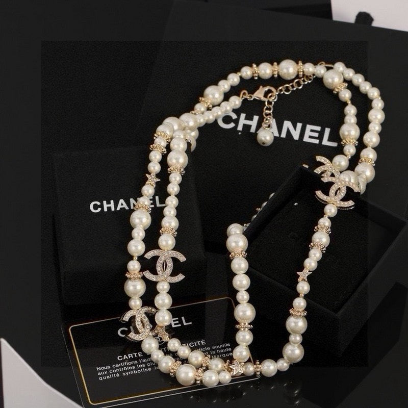 Chanel 26C Long Pearl Necklace