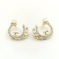 Chanel Crystal Earrings - 18K Yellow Gold