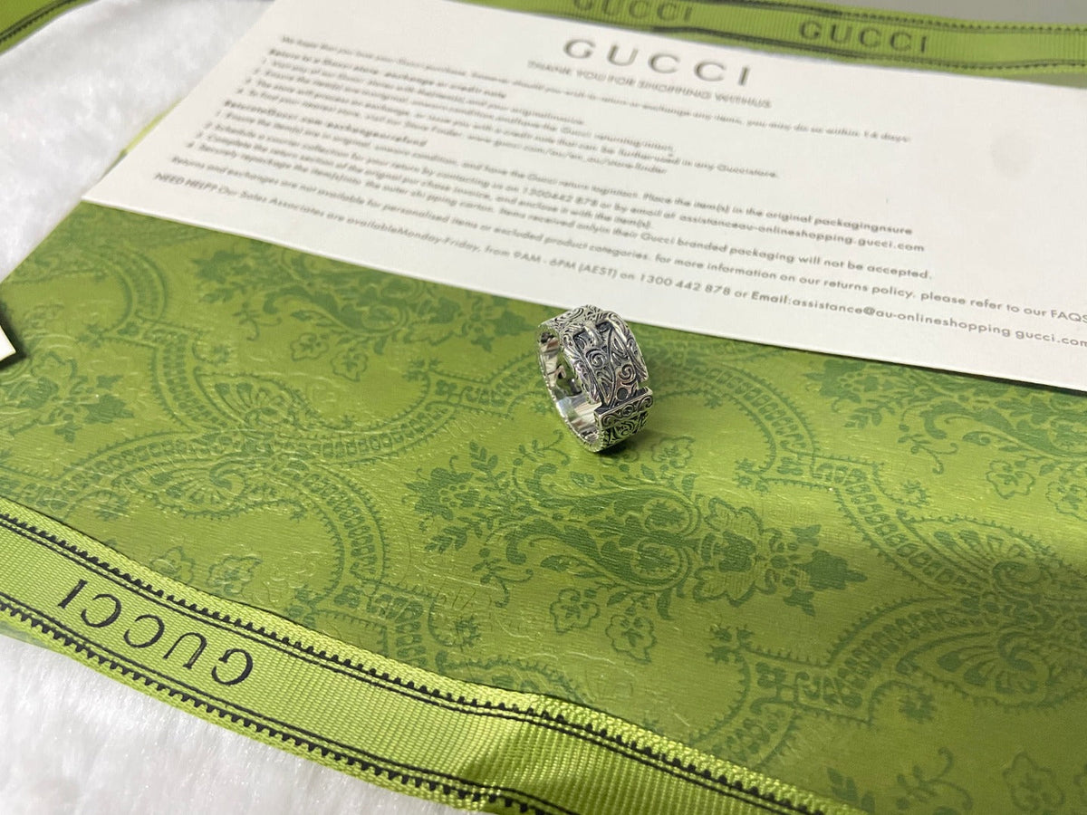 Gucci Double G Garden Gatto Ring