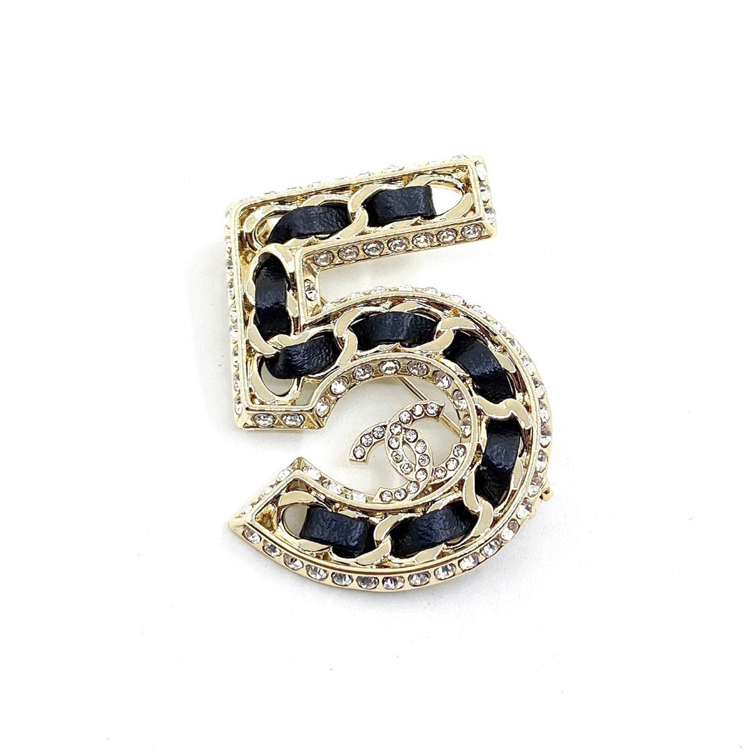 Chanel No.5 Strass Brooch