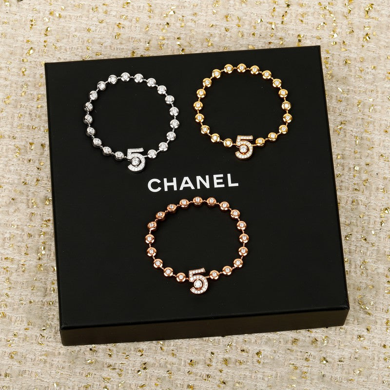 Chanel NO.5 Diamond Gold Bracelet