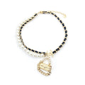 Chanel Pearl Bag Pendant Necklace