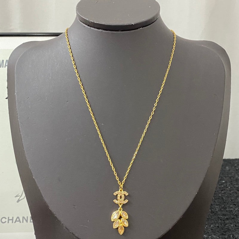 Chanel Flower Crystal Necklace