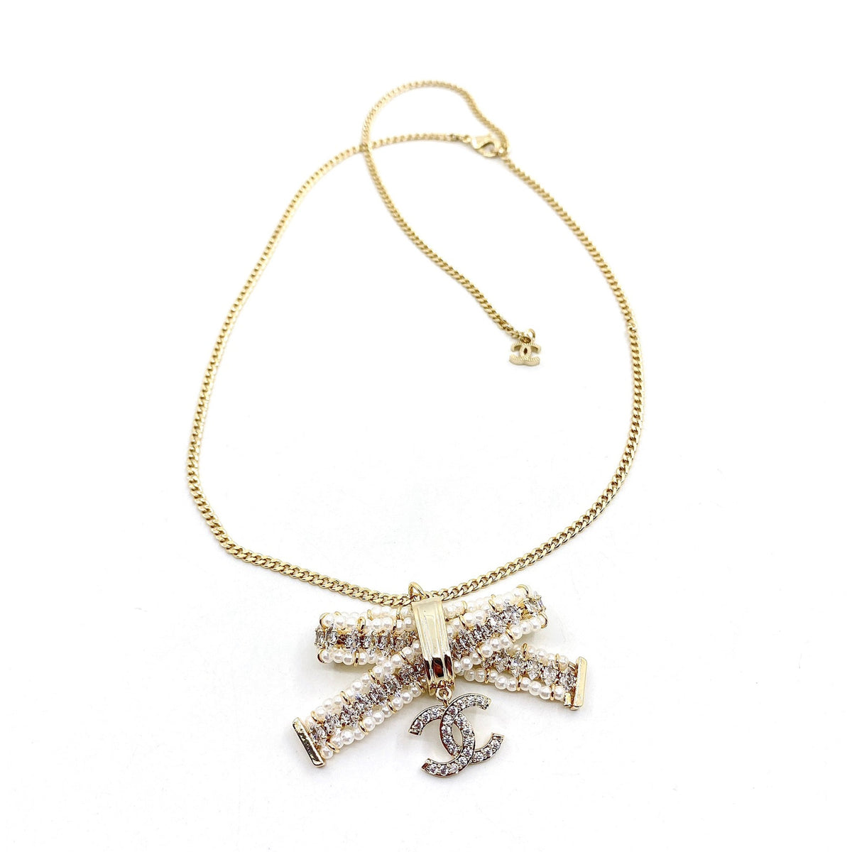 Chanel Bow Tie Necklace