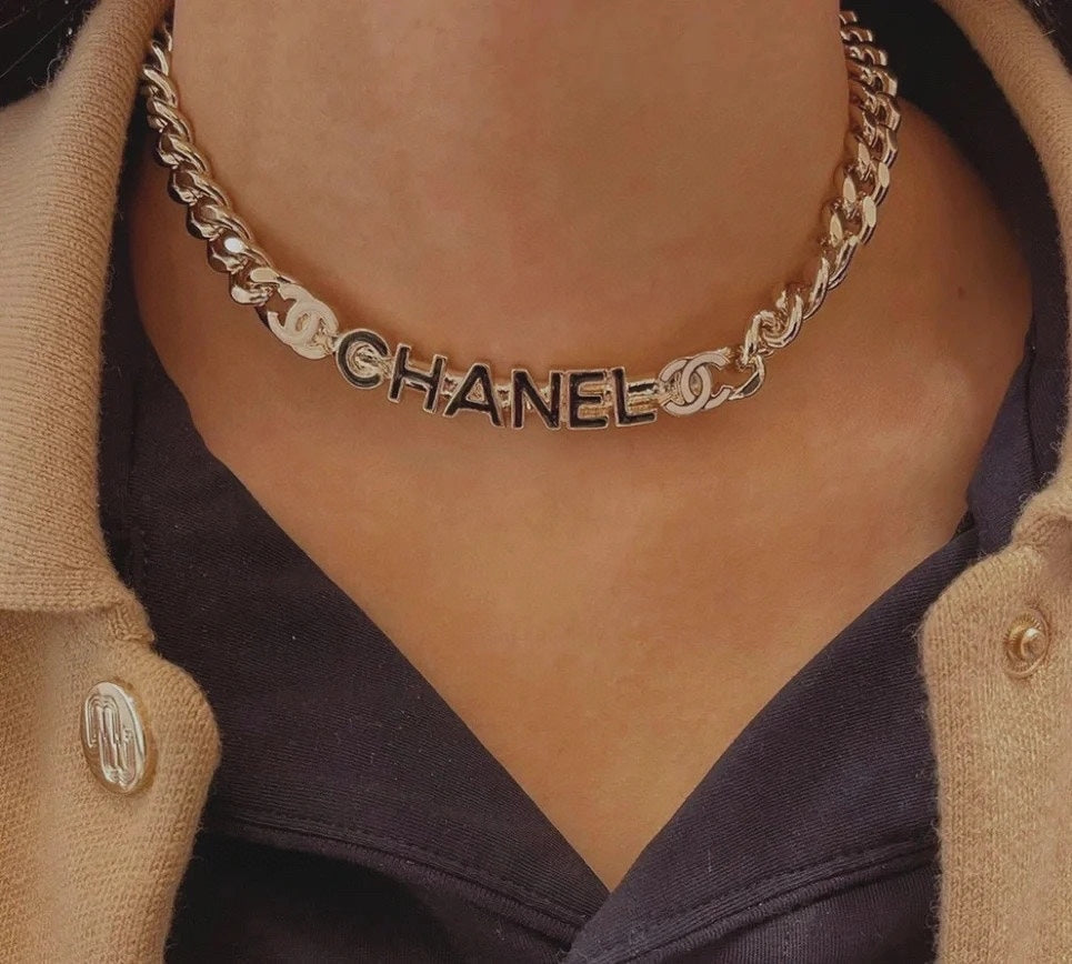 Chanel Chain Choker Necklace