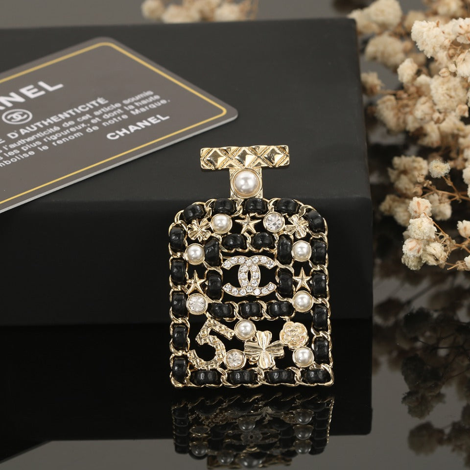 Chanel Bottle Strass Brooch