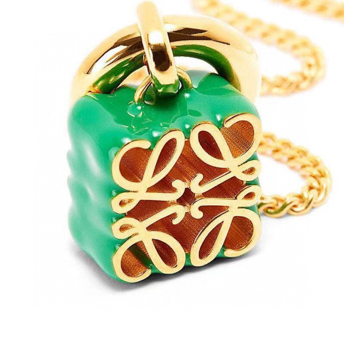 LOEWE Anagram Pendant Necklace