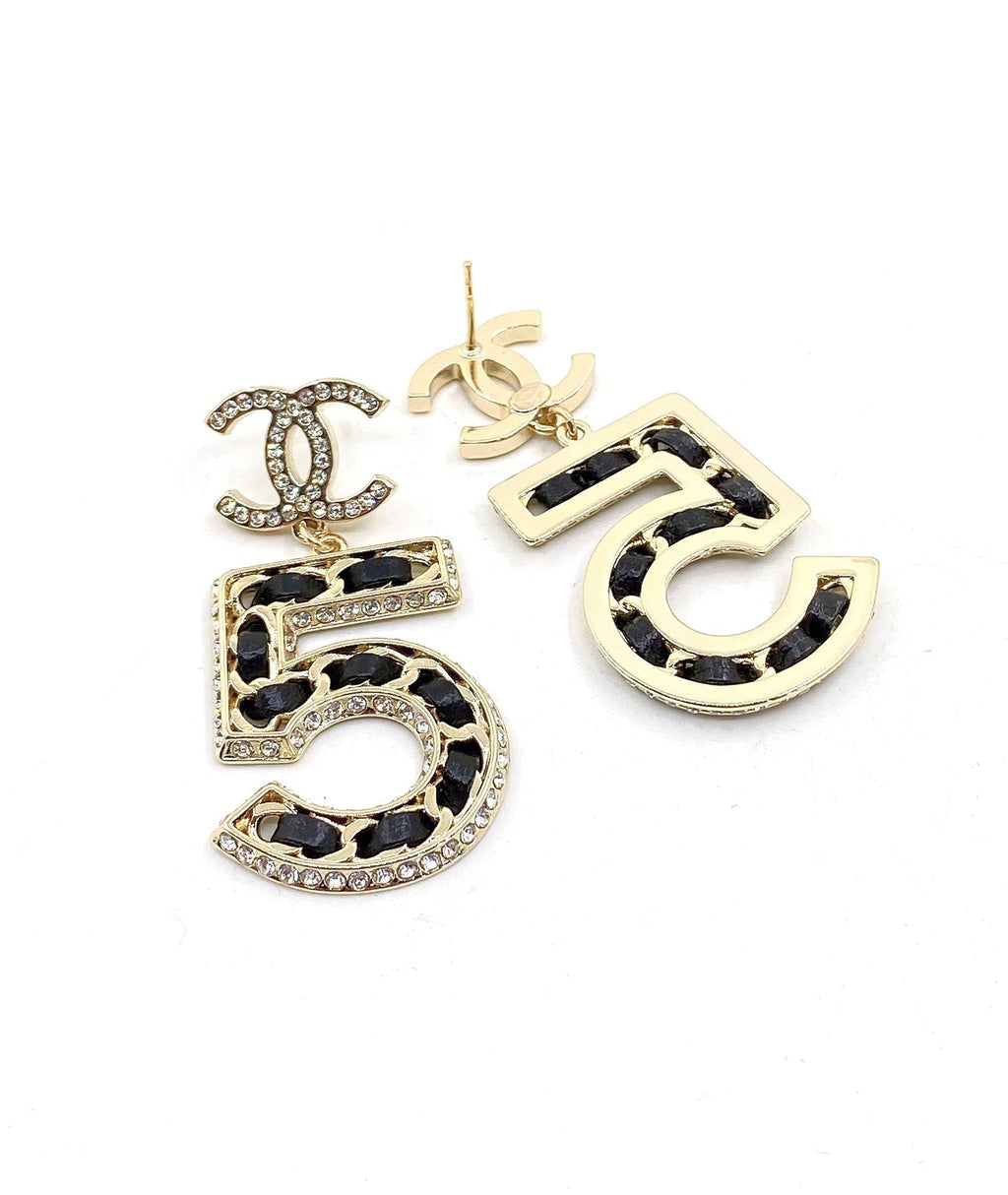 Chanel No. 5 Perfume Earrings - 18K Yellow Gold