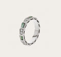 Bvlgari Serpenti Viper Malachite Ring - 18K White Gold