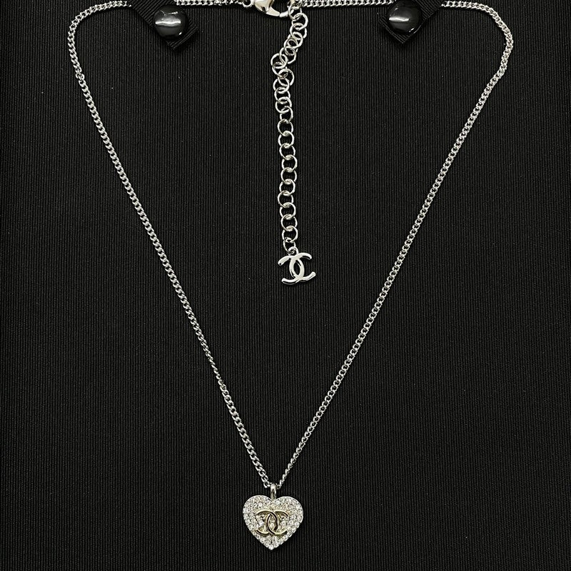 Chanel Diamond Heart Necklace