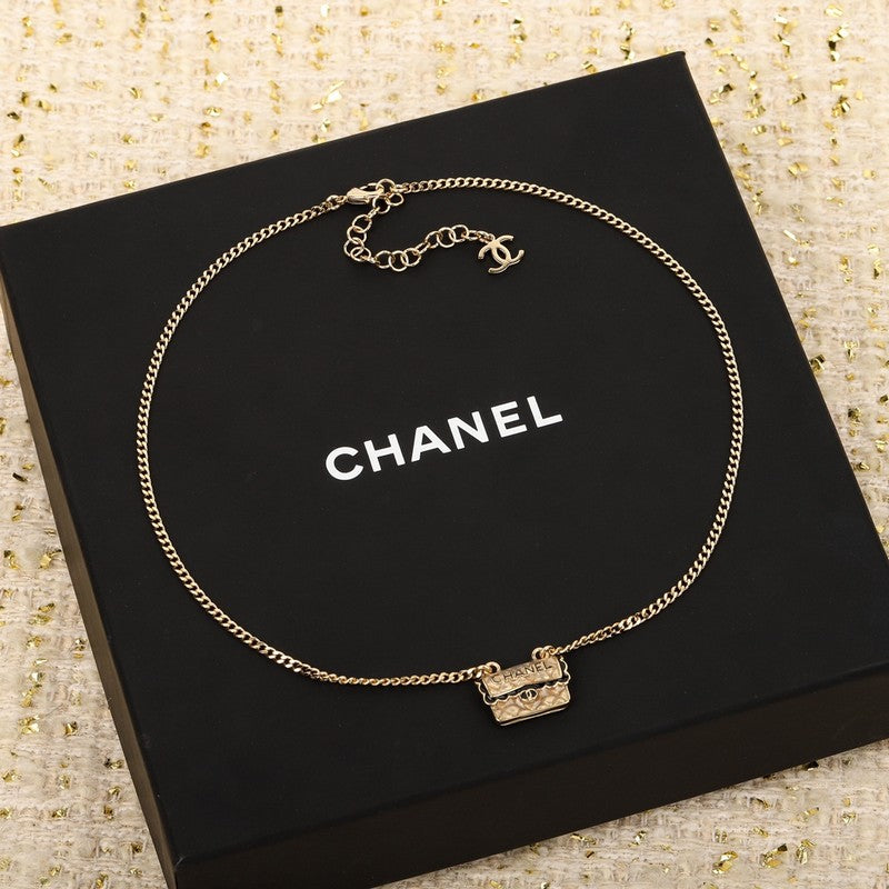 Chanel Bag Pendant Necklace