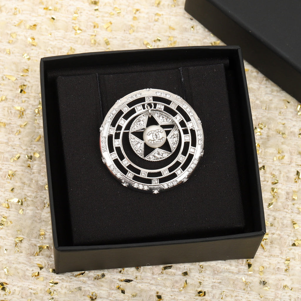 Chanel Black Diamond Brooch