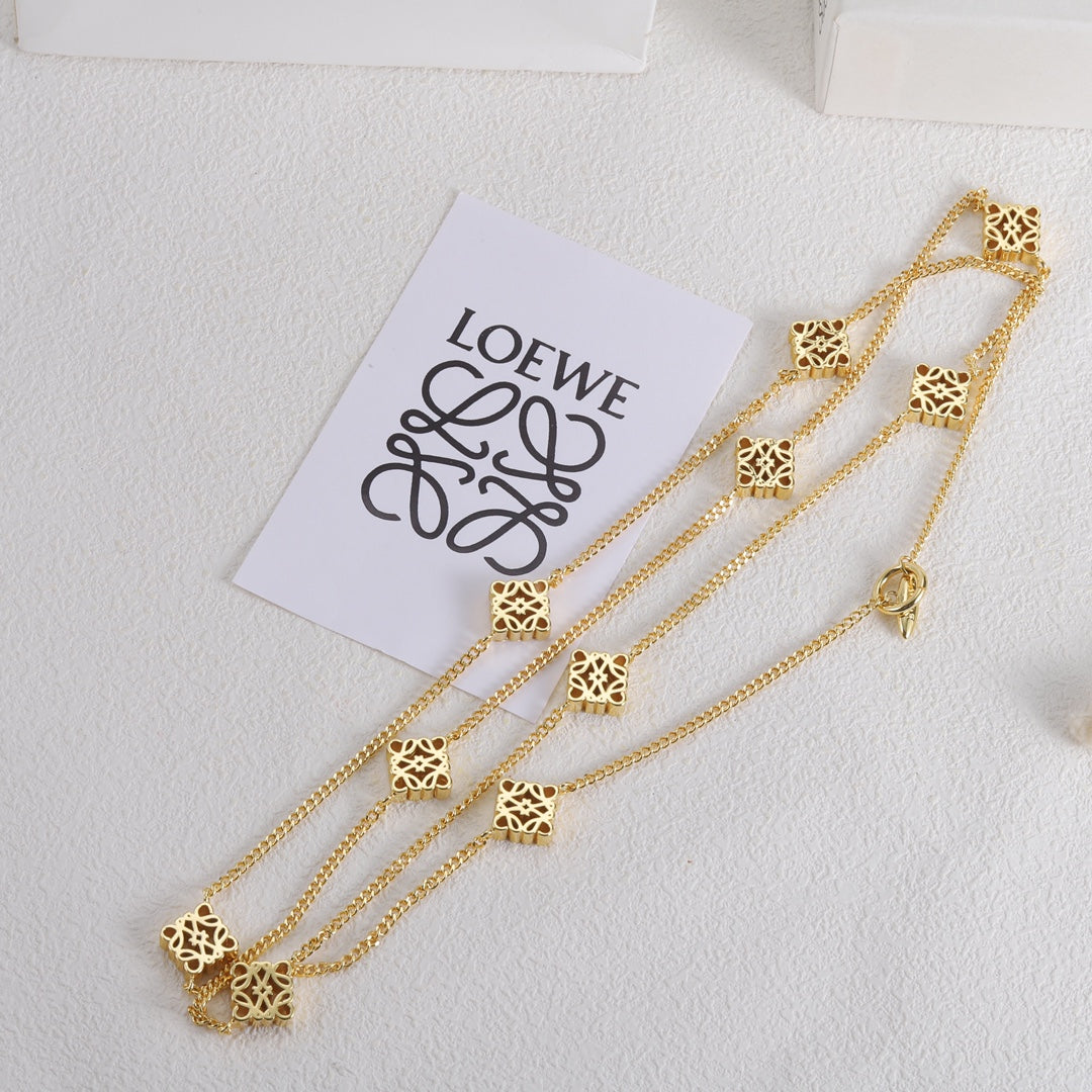 LOEWE Anagram Long Necklace