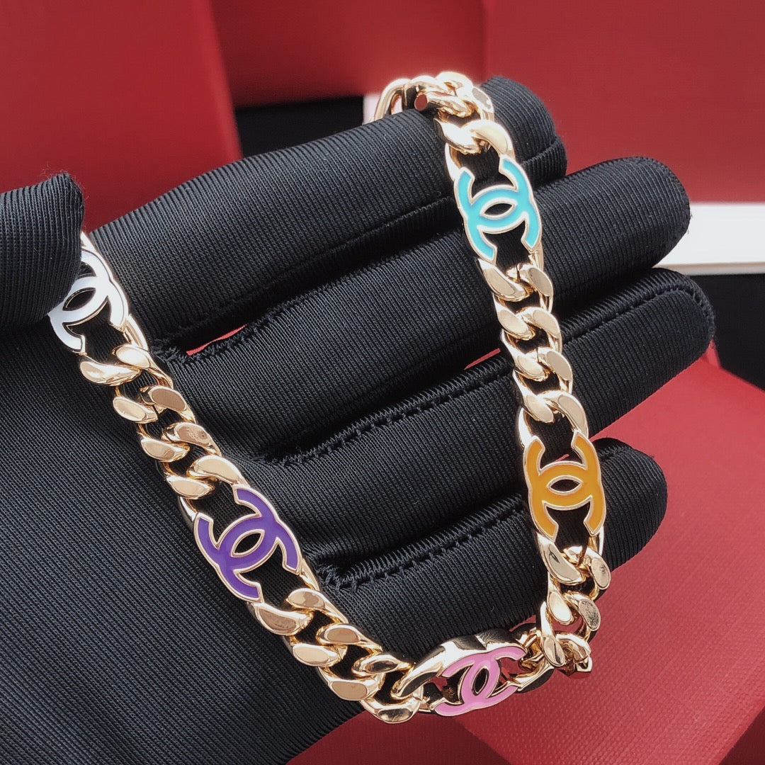 Chanel Color Chain Necklace