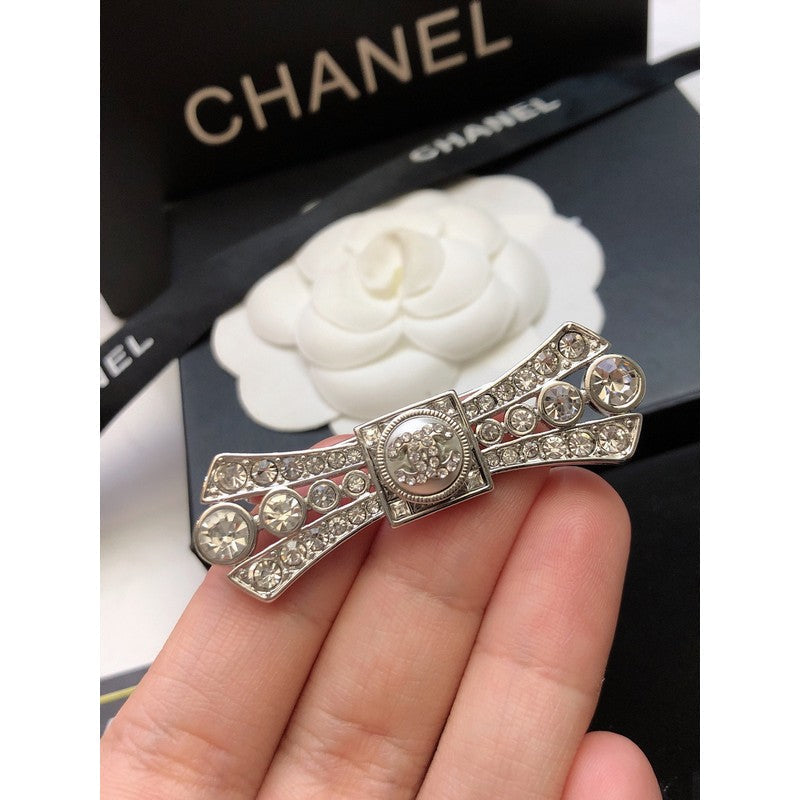 Chanel Bow Tie Diamond Brooch