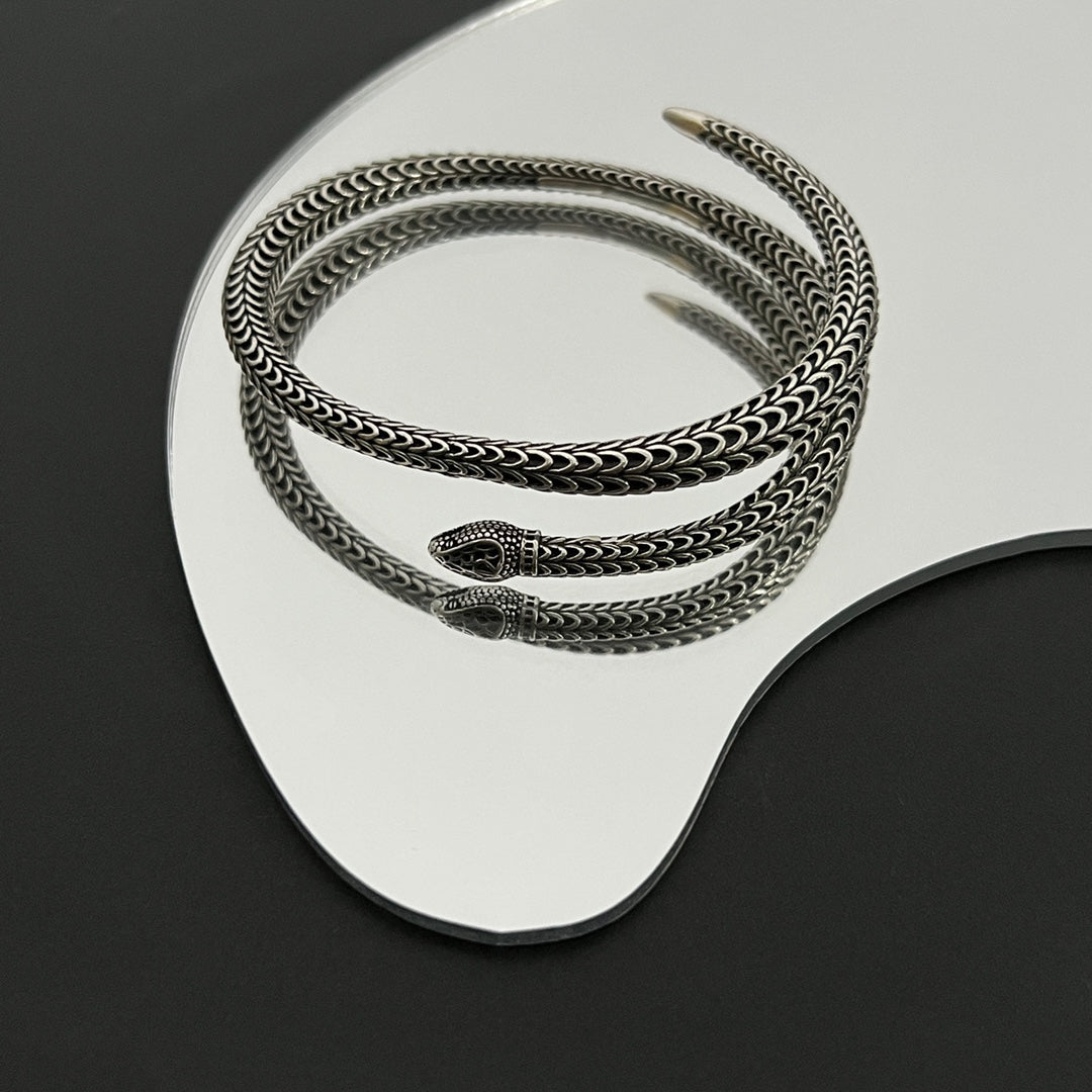 Gucci Double G Ggard Snake Bracelet