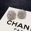 Chanel Camellia Diamond Earrings - 18K White Gold
