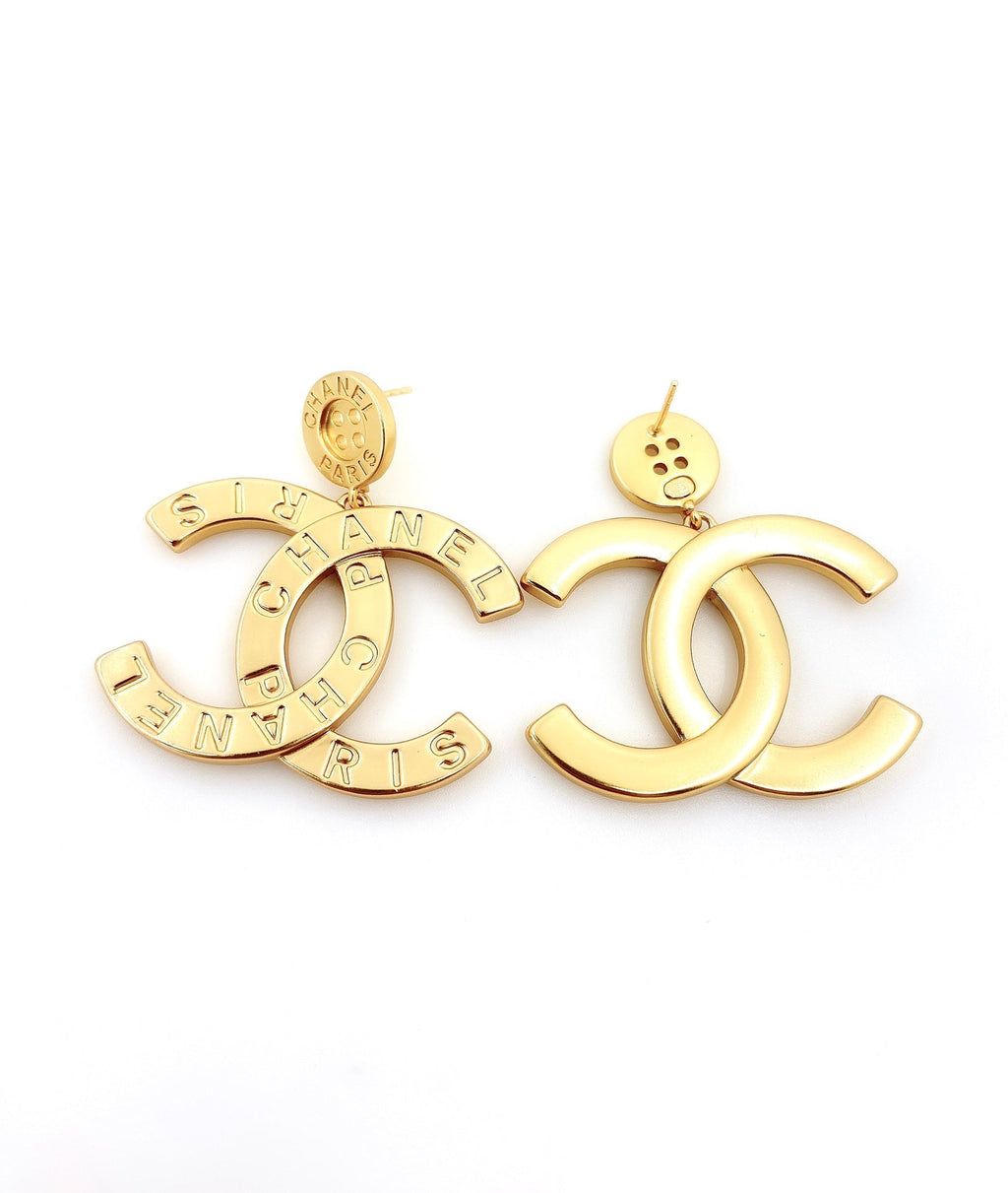 Chanel Drop Pendant Earrings - 18K Yellow Gold