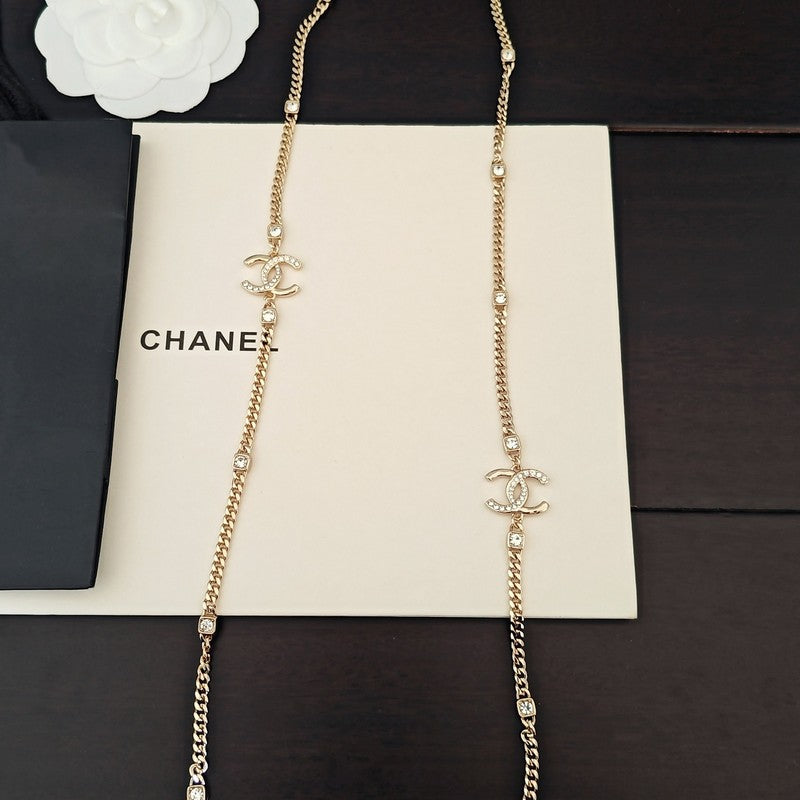 Chanel Crystal Long Necklace