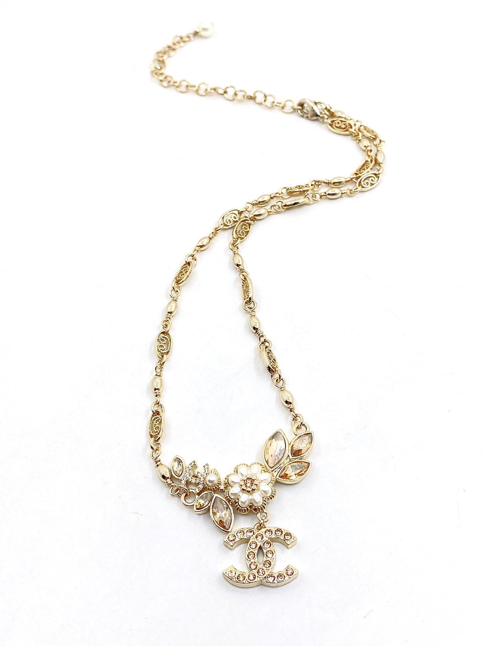 Chanel Flowers Diamond Necklace