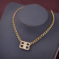 Balenciaga Icon Chain Diamond Necklace