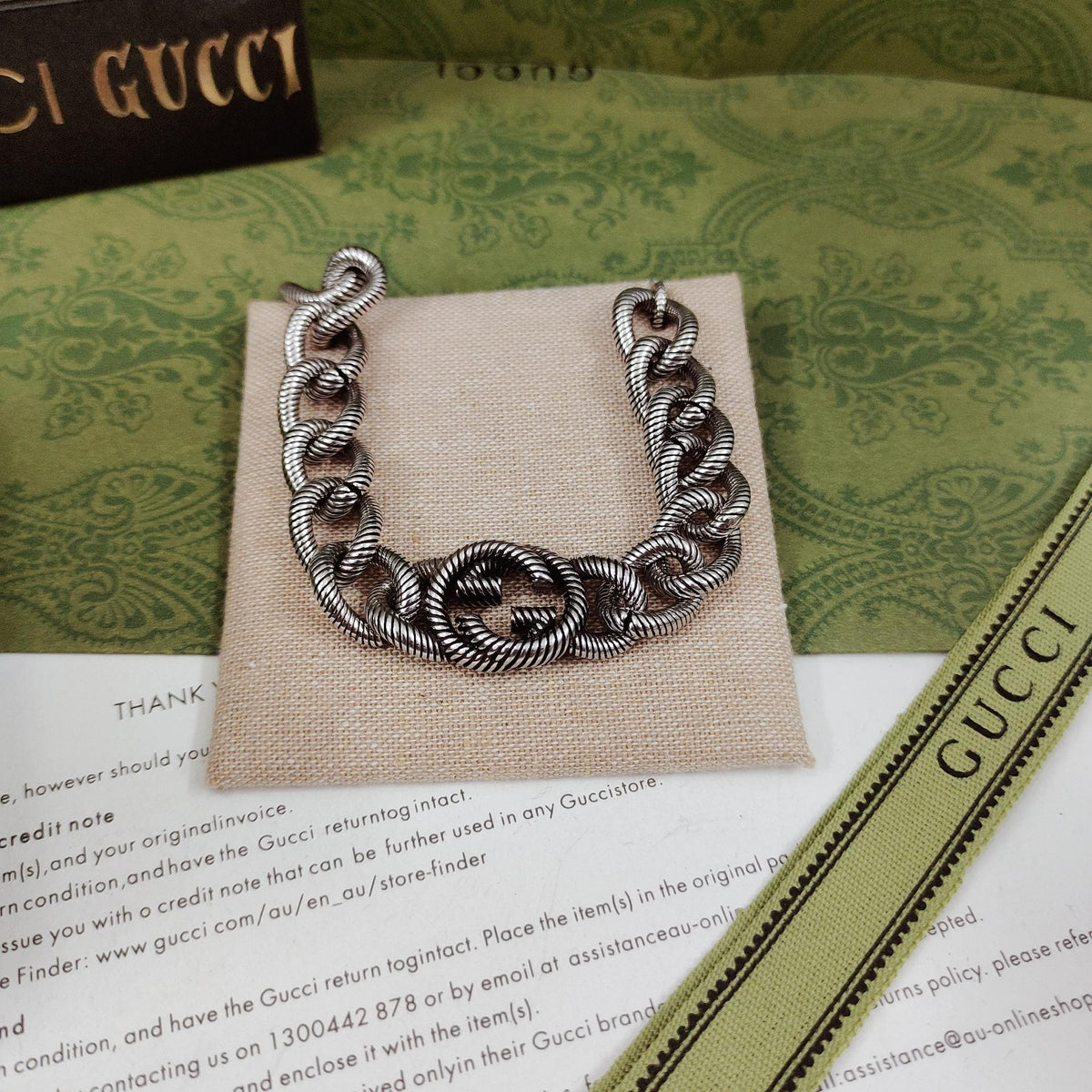 Gucci Double G Interlocking G Bracelet