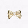 Chanel Bow Tie Gold Brooch